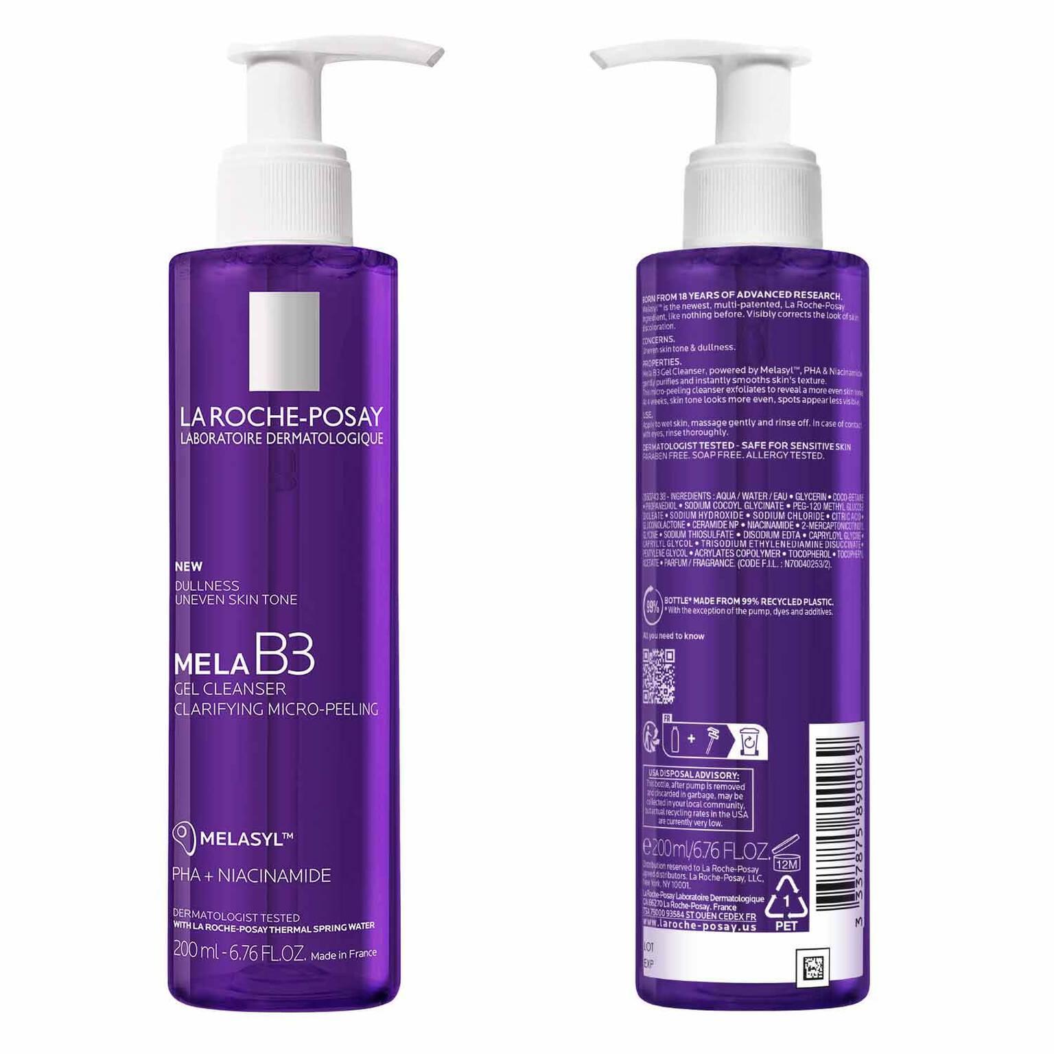 mela-b3-facial-gel-cleanser-with-melasyltm-niacinamide-q7 7_LaRochePosay-Product-MelaB3-MelaB3Cleanser-200ml-03337875890069-Back Packshot_REV.jpg